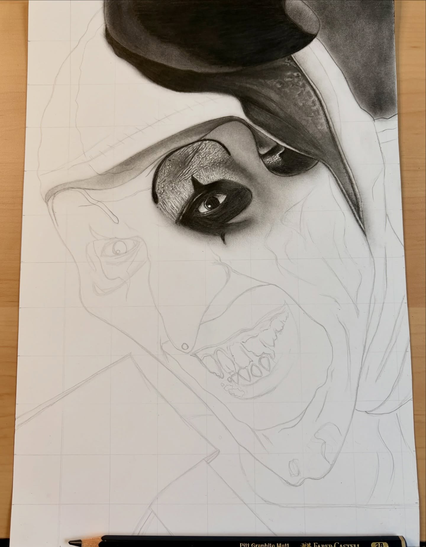 You cannot rush art! This little section I’ve done took almost 3 hours!🥲✏️

I loveeee this already. I want your suggestions on who you want to see me draw - comment below! 💜

I already have a few ideas ready and grid lines done but I’m eager to get more photos of new people! Trying to plan ahead 👀