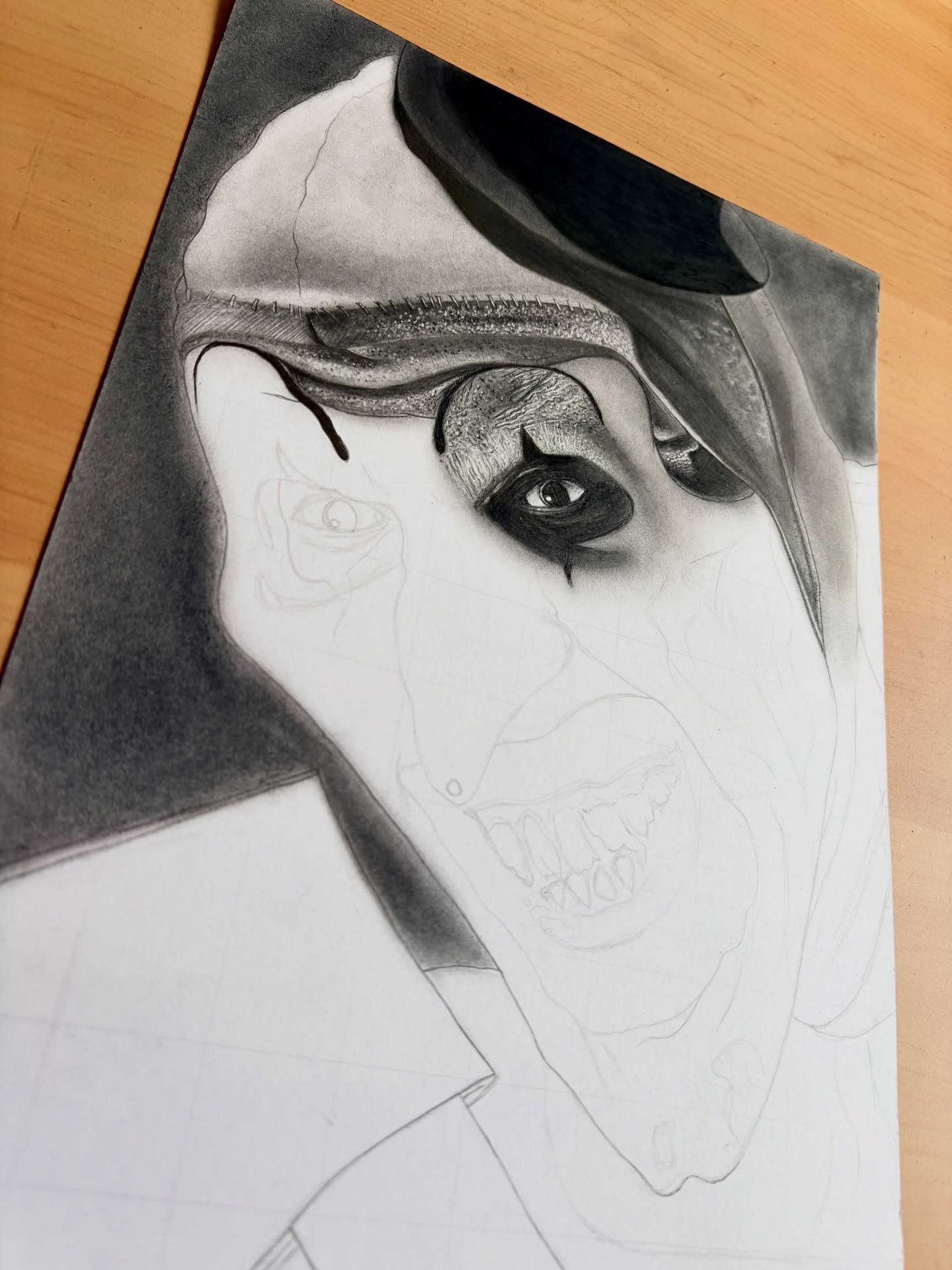 Loving this so far!👀💕

#art #pencilartwork #pencildrawings #arttheclown #horrormoviefan